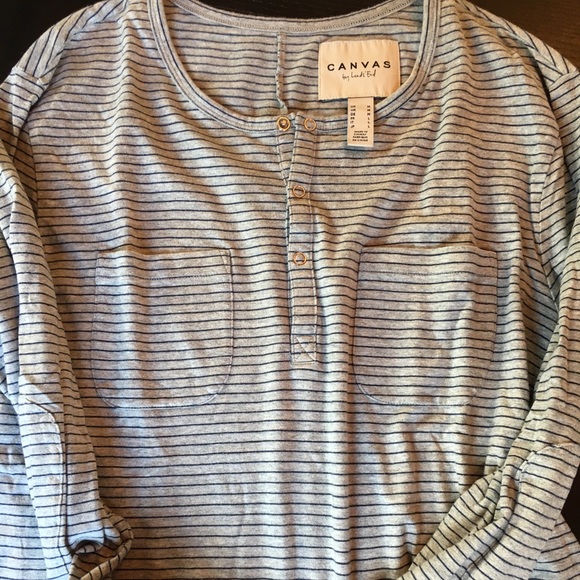 Lands End Canvas Henley - Picture 1 of 3
